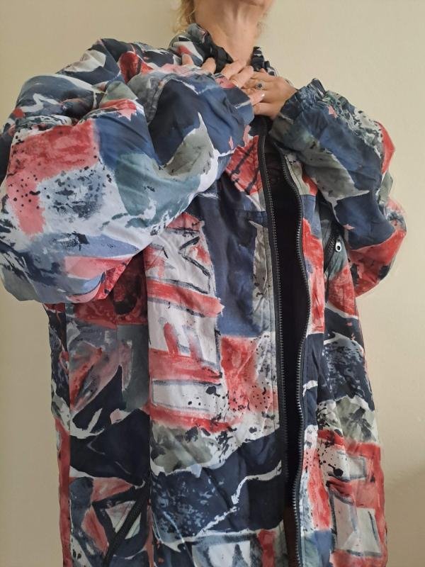 90's unisex patterned jacket