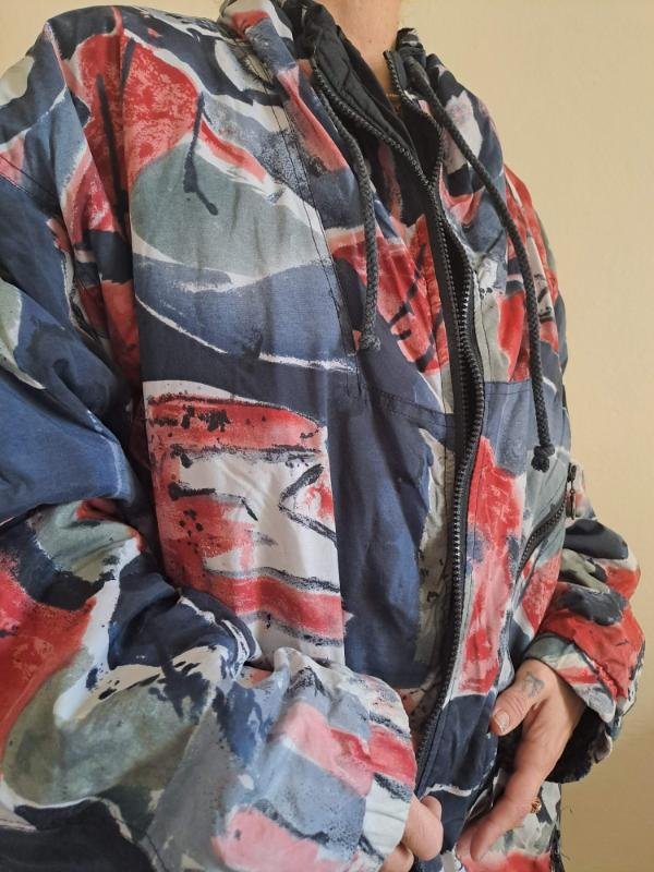 vintage 90's unisex patterned  jacket - Image 2