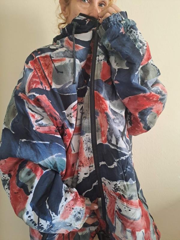 vintage 90's unisex patterned  jacket - Image 3