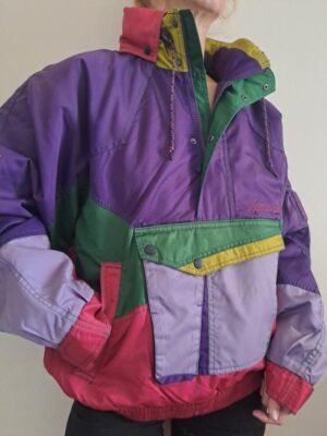 unisex mountain half zipped blouse-top