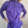 80's vintage turtle neck shirt/blouse in lavender color