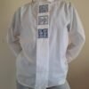 vintage white shirt with patterns