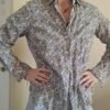 vintage (olive, brown) paterned shirt