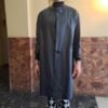90's vintage dark blue leather jacket