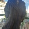 70's vintage brown stripped faux fur