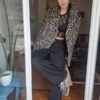 vintage leopard faux fur