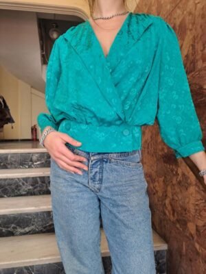 90's vintage green shirt
