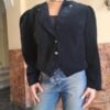 80's vintage black velvet jacket
