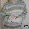 vintage ζακαρ turtle neck knitted blouse