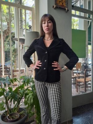 vintage black velvet jacket