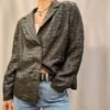 vintage black ckrackle blazer