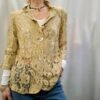vintage lacy gold blazer/shirt