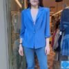vintage lavender waisted blazer