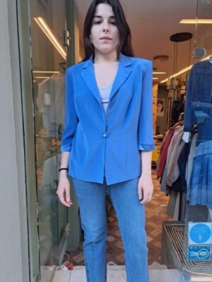 vintage lavender waisted blazer