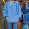 80s vintage light denim jacket
