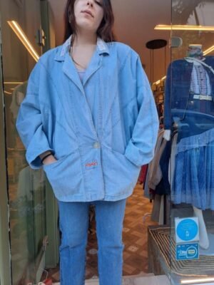 80s vintage light denim jacket