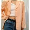 vintage salmon pink blazer