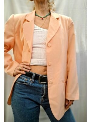 vintage salmon pink blazer