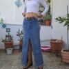 vintage reworked Lee maxi denim skirt