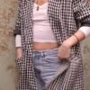 vintage pied de coq blazer