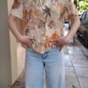 vintage semi sheer Jungle shirt