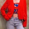 vintage Denny Rose red blazer