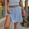 vintage mini velvet flare ciel skirt