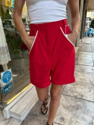vintage red bermousa shorts