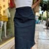 90's vintage denim midi skirt