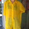 vintage sheer yellow shirt