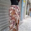 80's vintage patterned midi skirt