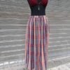 vintage plaid maxi skirt