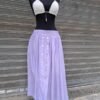 vintage silk maxi lilac skirt