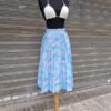 70's vintage pleated midi skirt