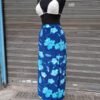 vintage cotton floral wrap skirt