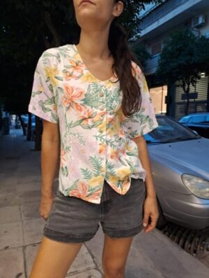 vintage cotton floral shirt