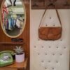 vintage leather caramel shoulder bag