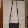 vintage leather dark brown shoulder bag