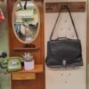 vintage leather black briefcase bag