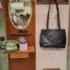vintage black shoulder bag