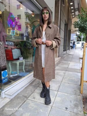 vintage double face gabardine/wool coat