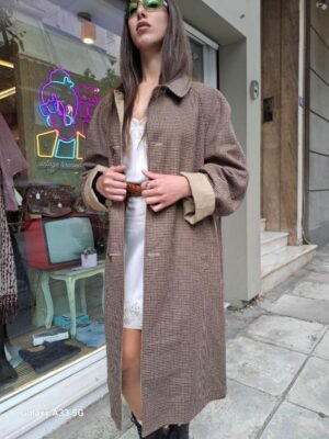 Alternative view of vintage double face gabardine/wool coat