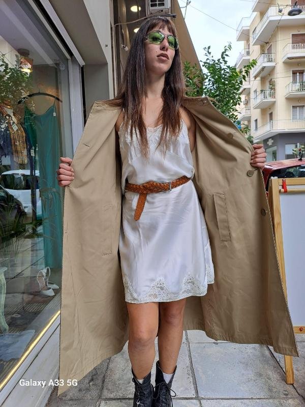 vintage double face gabardine/wool coat - Image 4