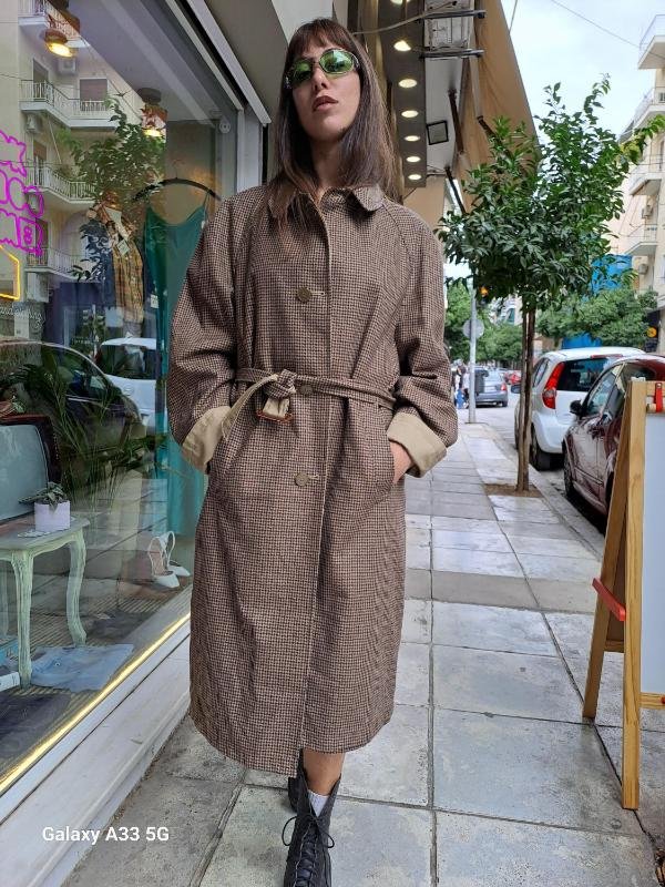 vintage double face gabardine/wool coat - Image 5