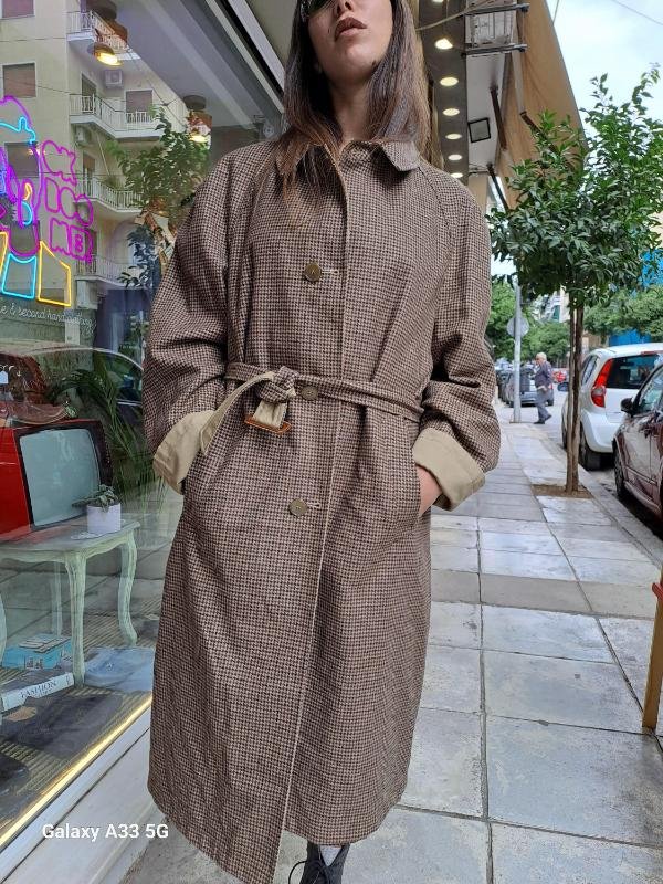 vintage double face gabardine/wool coat - Image 6