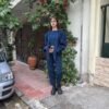 vintage plaid jumpsuit with bow