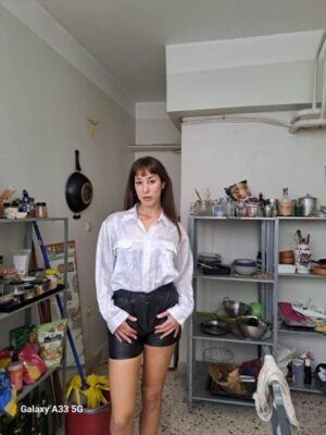 vintage white embossed body/shirt