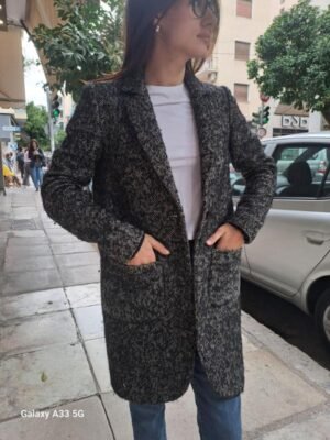 Alternative view of vintage Liu Jo long tweed coat