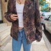 vintage floral tapestry blazer