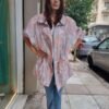 vintage oversized abstract pastel patterned windbreaker